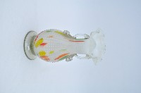 花口雙繫耳彩飾玻璃直頸瓶藏品圖，第2張