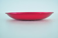 紅地白折枝梅花樹紋鋁製碟藏品圖，第3張