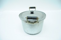 雙耳木提把帶蓋鋁製深鍋藏品圖，第2張