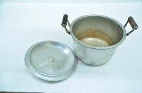 雙耳木提把帶蓋鋁製深鍋藏品圖，第3張