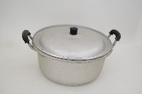 雙耳塑膠提把帶蓋鋁製深鍋藏品圖，第2張