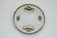 醬口五彩貼花折枝花卉紋咖啡碟藏品圖，第1張