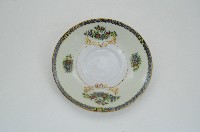 醬口五彩貼花折枝花卉紋咖啡碟藏品圖，第1張