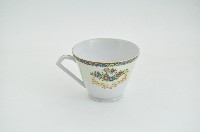 醬口五彩貼花折枝花卉紋咖啡杯藏品圖，第1張