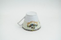 醬口五彩貼花折枝花卉紋咖啡杯藏品圖，第3張