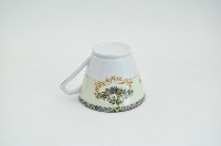 醬口五彩貼花折枝花卉紋咖啡杯藏品圖，第3張