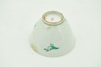 九谷款五彩牡丹花鳥石紋盞杯藏品圖，第3張