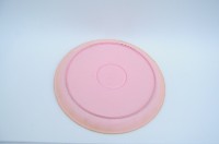 粉色貼花彩繪花卉紋塑膠盤藏品圖，第2張