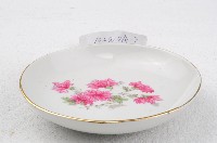 金口五彩折枝花卉紋瓷碟藏品圖，第1張