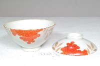 白地紅彩花果紋蓋碗藏品圖，第2張