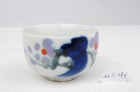 五彩寫意花卉紋直筒瓷杯藏品圖，第1張