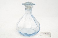 淺藍色透明鈕蓋玻璃瓶藏品圖，第1張