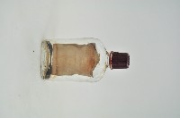 TAIWAN RUM樣品酒透明玻璃小型扁長方形酒瓶藏品圖，第2張