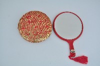 紅色塑膠柄隨身鏡藏品圖，第4張