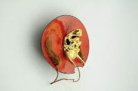 日本鬼首般若面具吊飾藏品圖，第3張