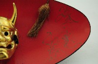 日本鬼首般若面具吊飾藏品圖，第4張