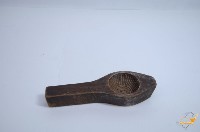 木胎圓形菊花紋製糕模具藏品圖，第3張