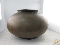 帶蓋窄口鼓腹木胎甕藏品圖，第1張