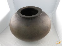 帶蓋窄口鼓腹木胎甕藏品圖，第2張