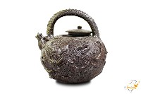 陶製貼飾龍紋提梁壺藏品圖，第2張