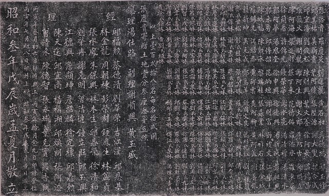公館五榖宮移轉建築費寄附金芳名牌拓本（四）的圖片