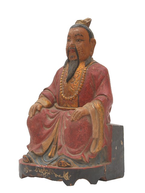 木雕道祖像的圖片