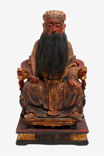 木雕天官大帝神像的圖片