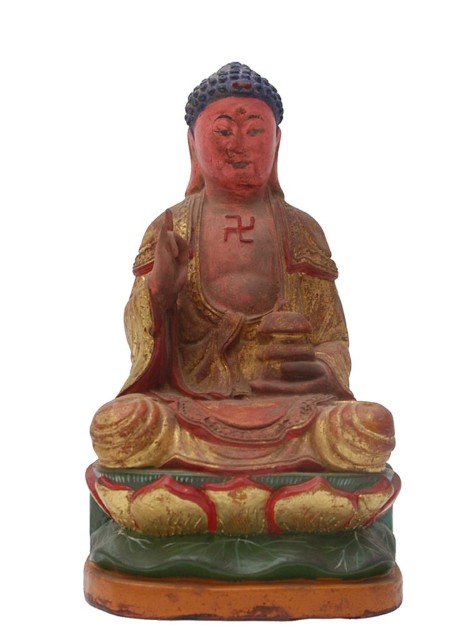 木雕阿彌陀佛像的圖片