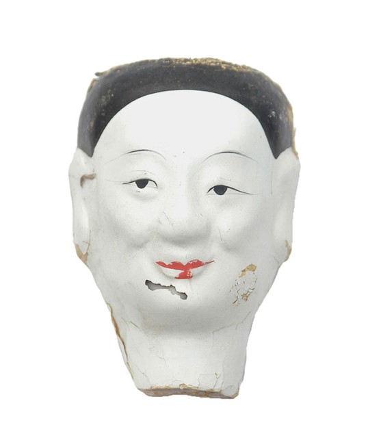紙紮人臉孔紙糊面具的圖片