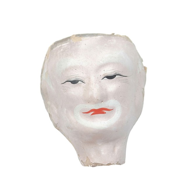 紙紮人臉孔紙糊面具的圖片