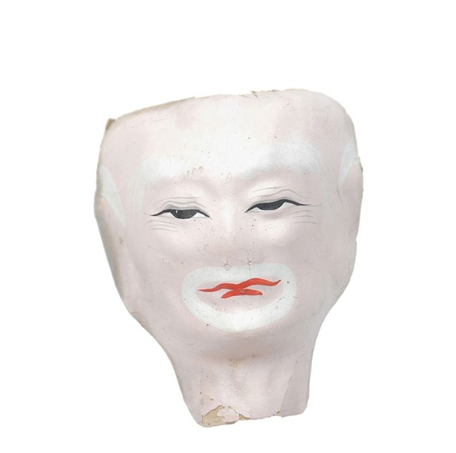 紙紮人臉孔紙糊面具的圖片