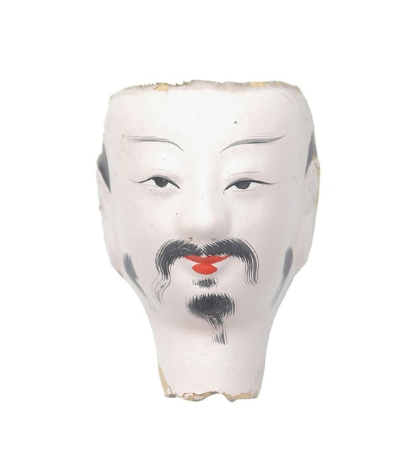 紙紮人臉孔紙糊面具的圖片