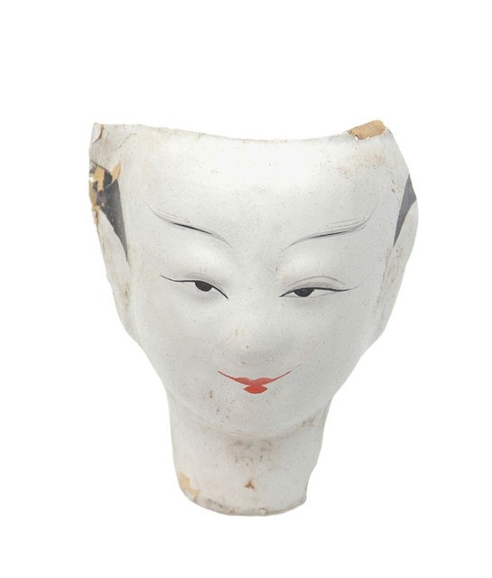 紙紮人臉孔紙糊面具的圖片