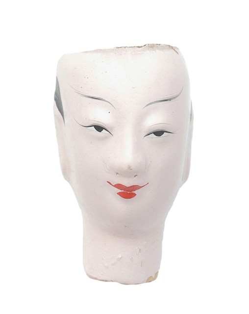 紙紮人臉孔紙糊面具的圖片