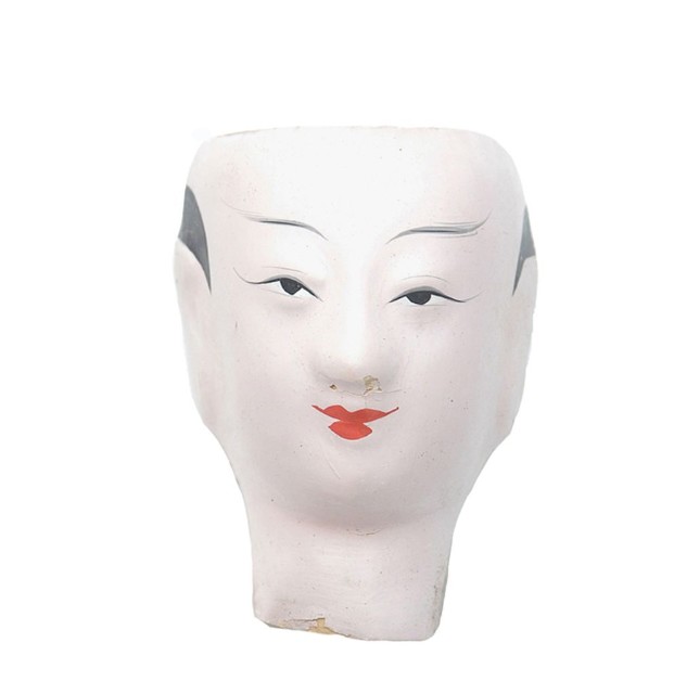 紙紮人臉孔紙糊面具的圖片