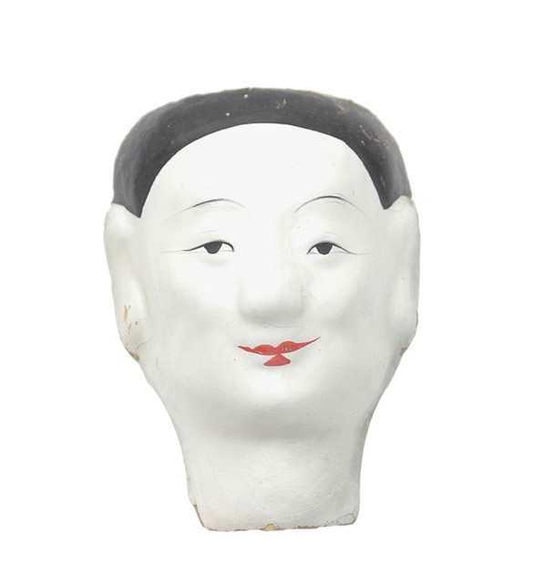 紙紮人臉孔紙糊面具的圖片