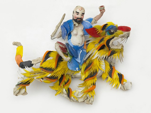 八仙剪粘作品之李鐵拐的圖片