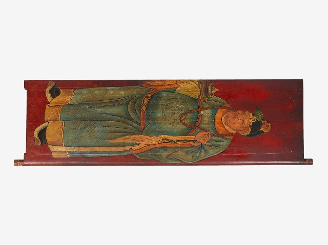 慶安宮門神彩繪之太監的圖片