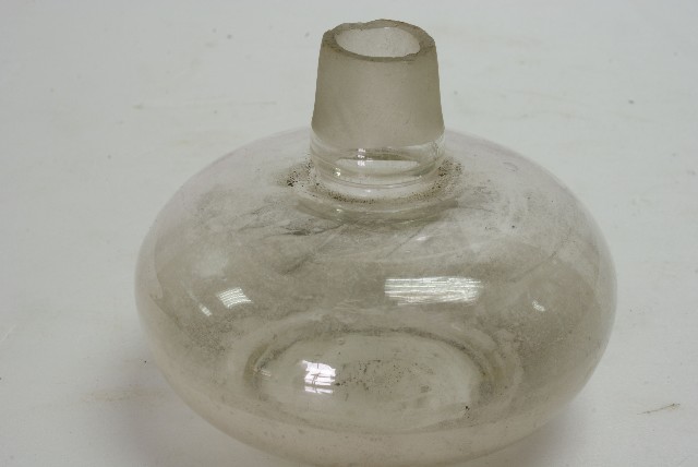 透明玻璃長頸橢圓形瓶