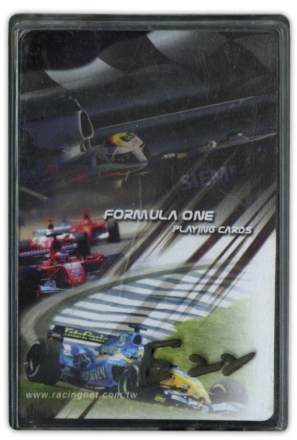 FORMULA ONE賽車撲克牌的圖片