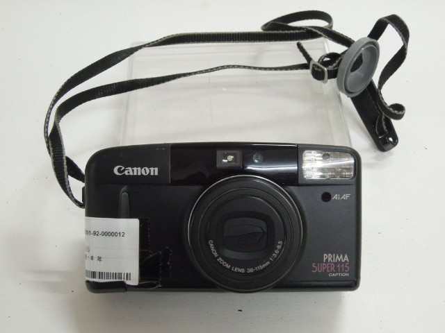黑色Canon super115型底片相機的圖片