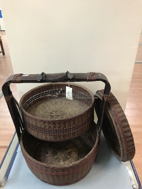 大型雙層竹籃藏品圖，第7張