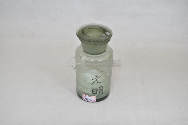 透明蓋塞廣口短頸圓形玻璃藥瓶（十三件）藏品圖，第7張