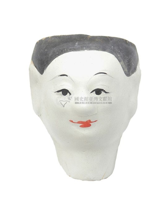 紙紮人臉孔紙糊面具藏品圖，第1張