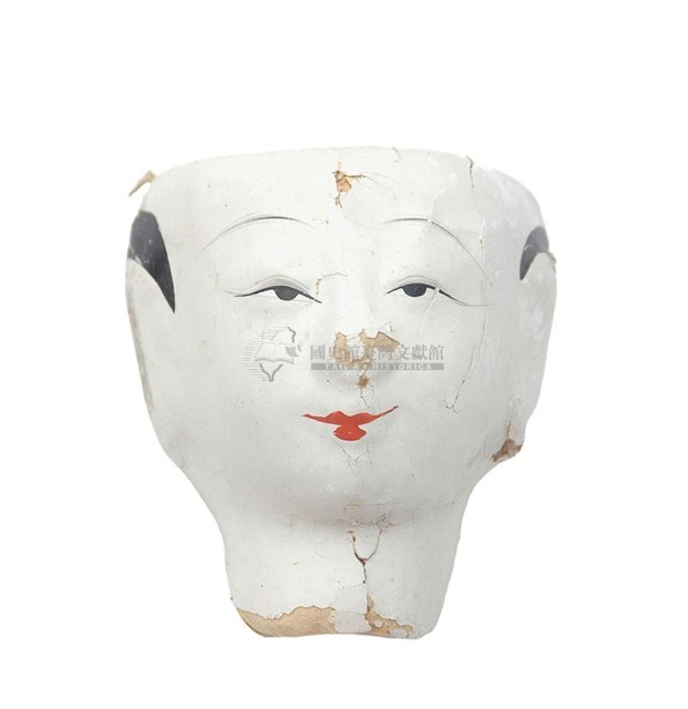 紙紮人臉孔紙糊面具藏品圖，第1張