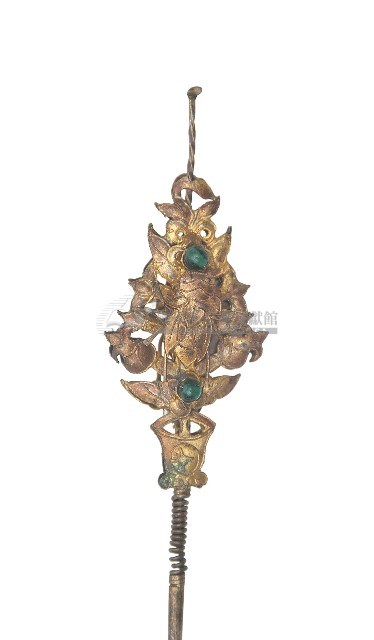 金屬製雕花髮釵兼耳挖藏品圖，第1張