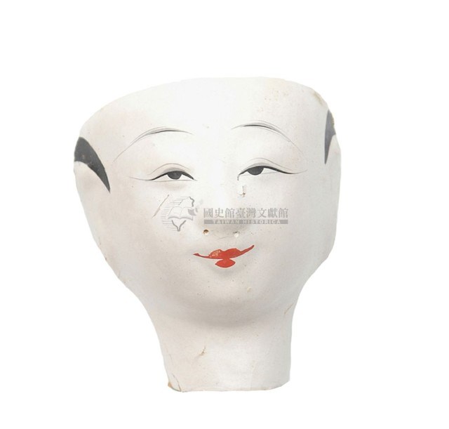 紙紮人臉孔紙糊面具藏品圖，第1張