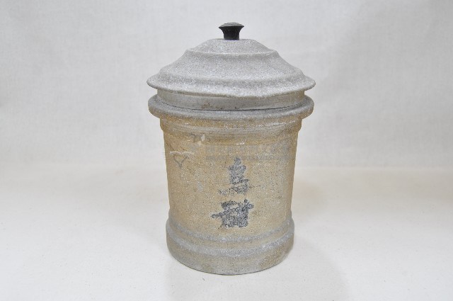 帶蓋圓筒型中藥罐（五件）藏品圖，第10張