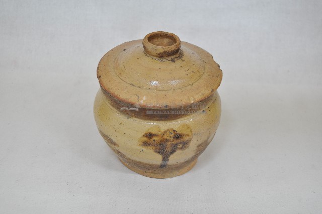 褐釉帶蓋深腹煎藥陶罐（七件）藏品圖，第12張