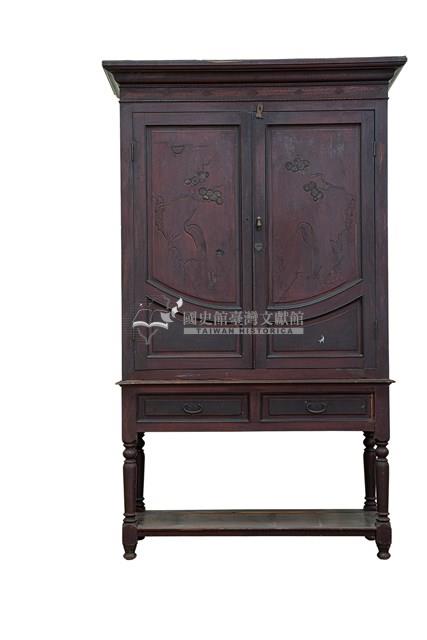 木製花鳥紋衣櫥藏品圖，第1張